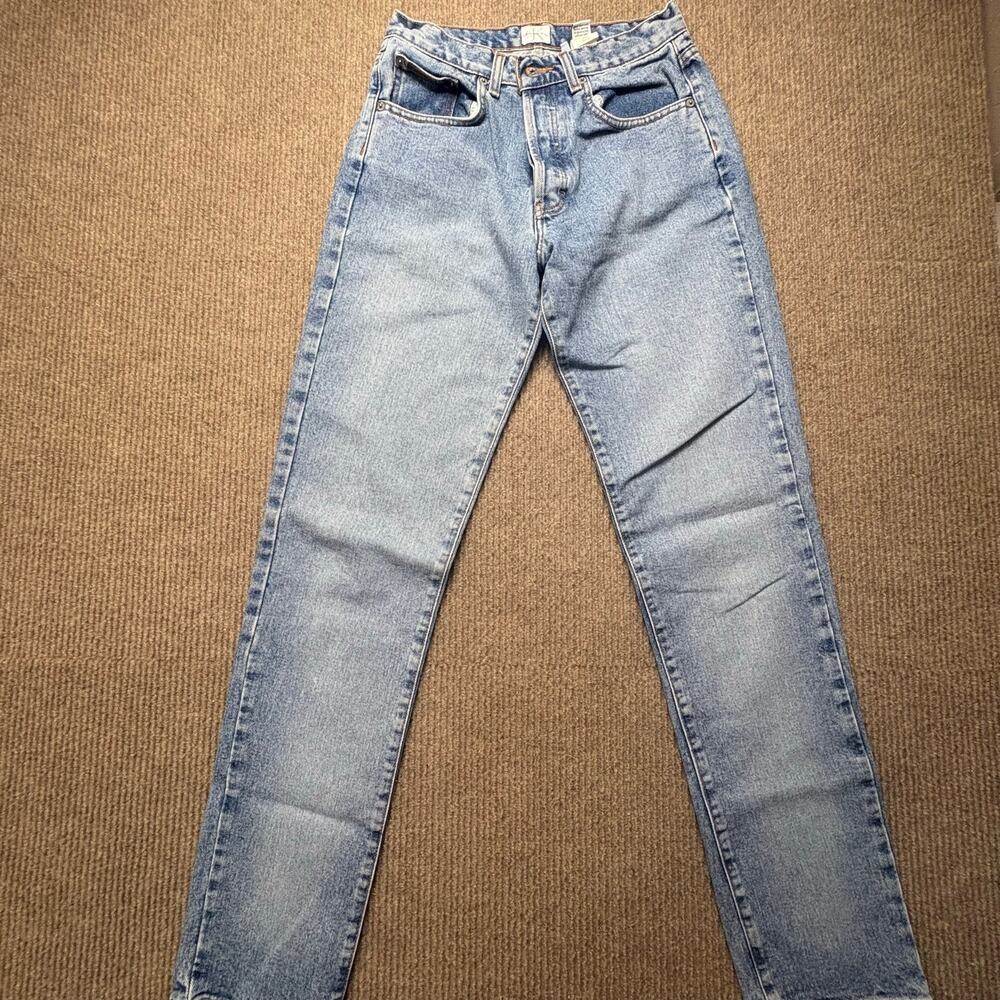 Vintage 90’s Calvin Klein Button Fly Women’s Denim Size 5 Long Straight Leg